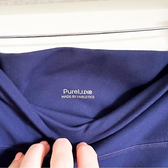 Fabletics Pureluxe Blue Activewear Yoga Leggings sz Medium - Picture 8 of 8